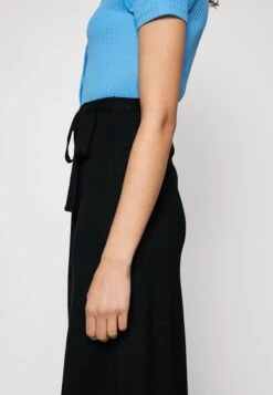 Anna Field Basic Wrap Over Midi Skirt- A-Line Skirt - Black -Fashion 803d7cd6783d444c9f967014797606fc