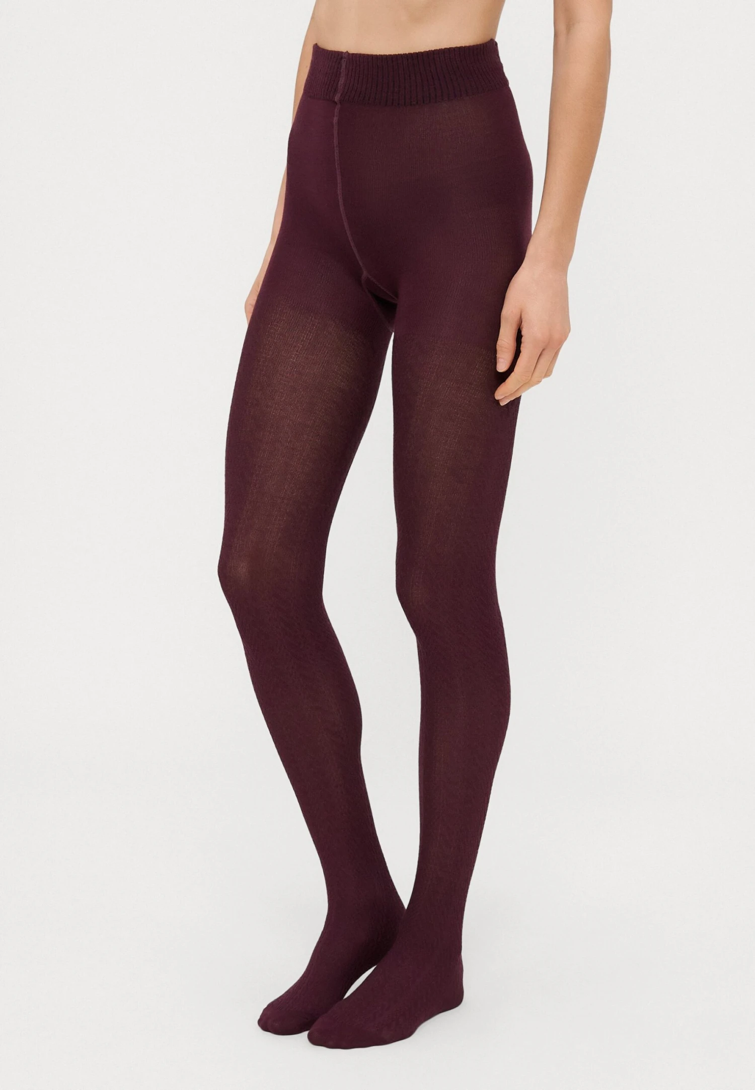 Anna Field SOFT MODAL BLEND CABLE KNIT TIGHTS 2 PACK - Tights - Black/bordeux 2 Anna Field SOFT MODAL BLEND CABLE KNIT TIGHTS 2 PACK - Tights - Black/bordeux - Image 2