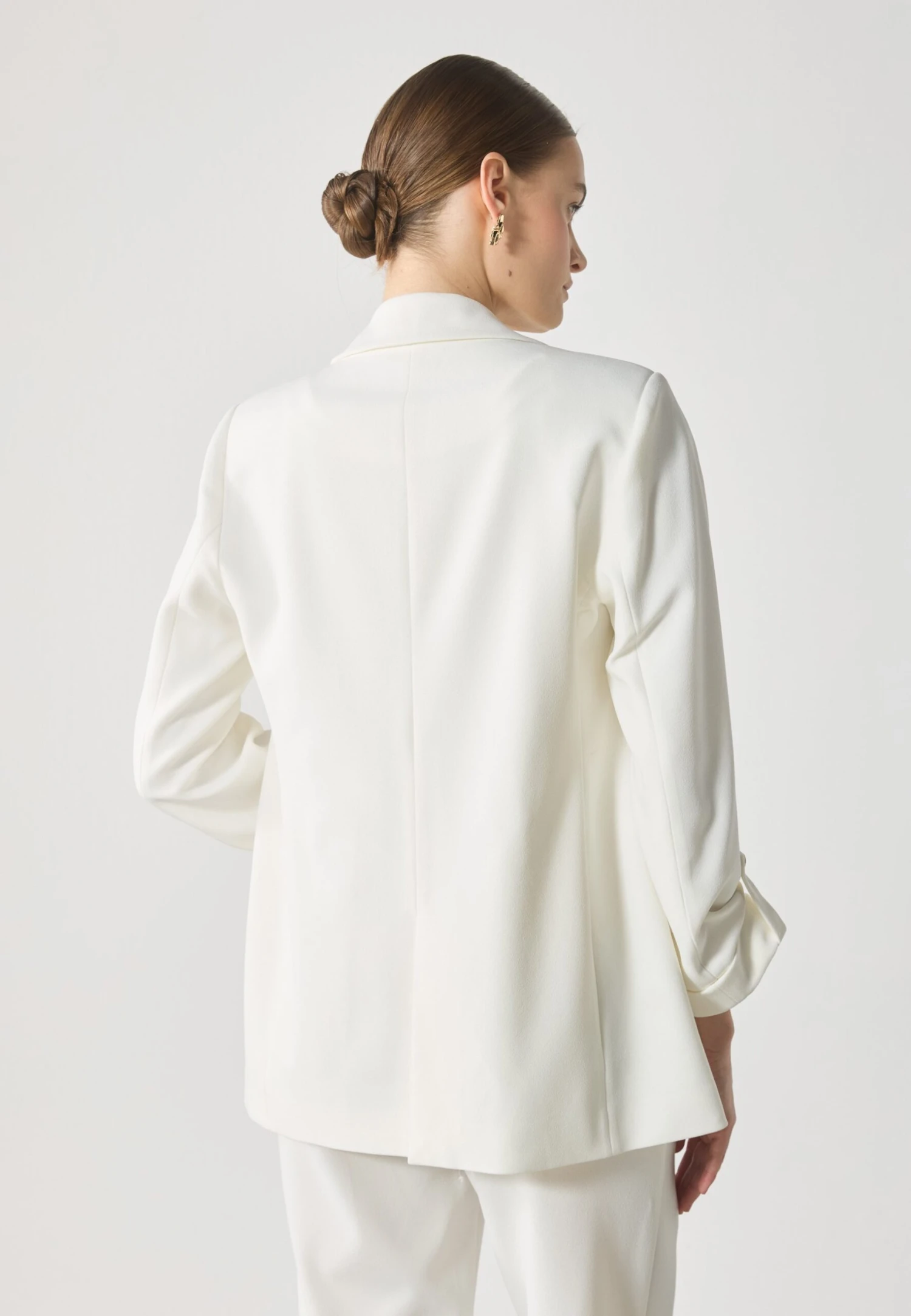 Anna Field Short Coat - White 3 Anna Field Short Coat - White - Image 3
