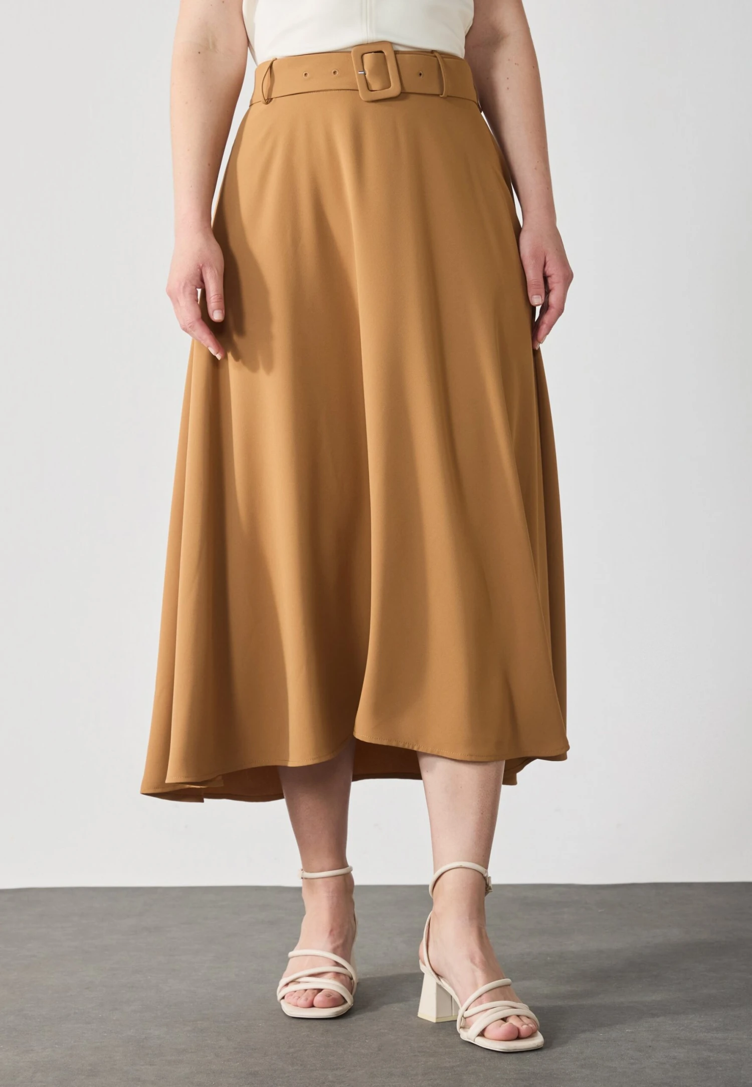 Anna Field A-line Skirt - Rust Brown 1 Anna Field A-line Skirt - Rust Brown