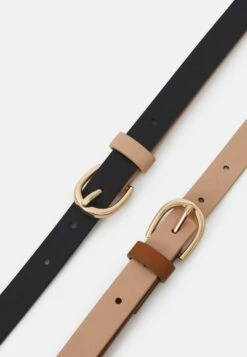 Anna Field 3 PACK - Belt - Black/light Pink/cognac -Fashion 8328aa1243a243e0ac33fcef779ca02f