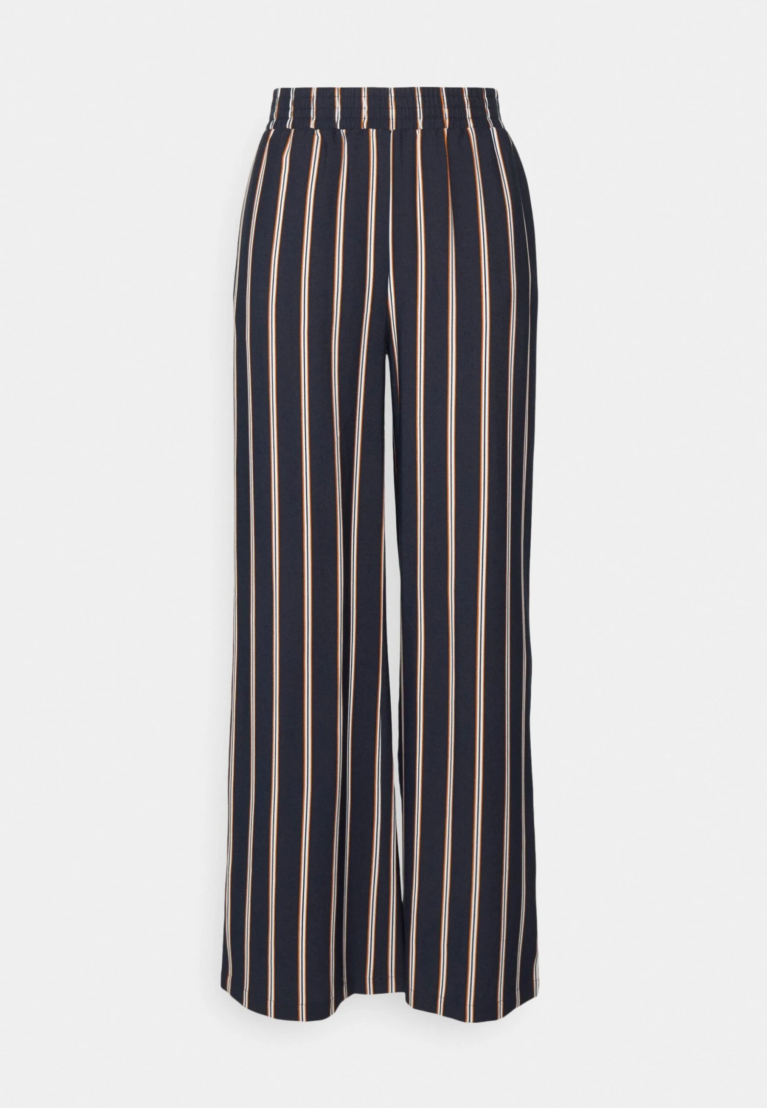 Anna Field Trousers - Dark Blue/Brown/White 2 Anna Field Trousers - Dark Blue/Brown/White - Image 2
