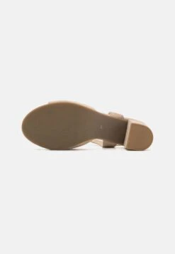 Leather- Sandals - Beige -Fashion 84a43f267cbe460eab77da2e208d33fe