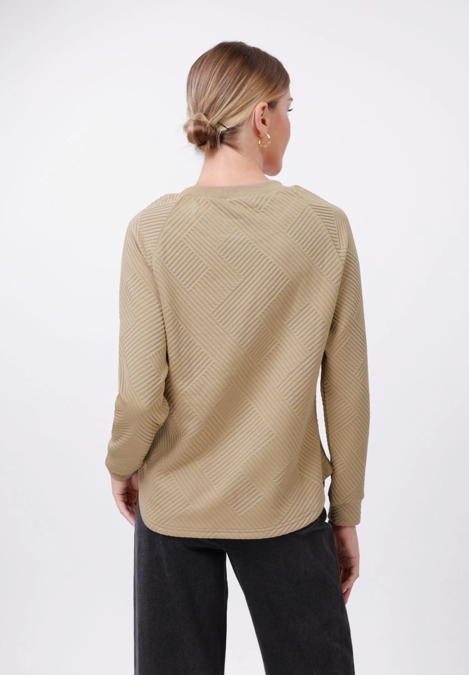 Anna Field Sweatshirt - Khaki 3 Anna Field Sweatshirt - Khaki - Image 3