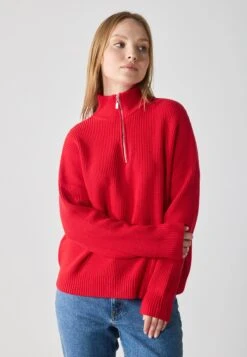 Anna Field Jumper - Chinese Red