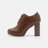 Anna Field High Heeled Ankle Boots - Cognac