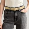 Anna Field 2 PACK - Belt - Beige/brown