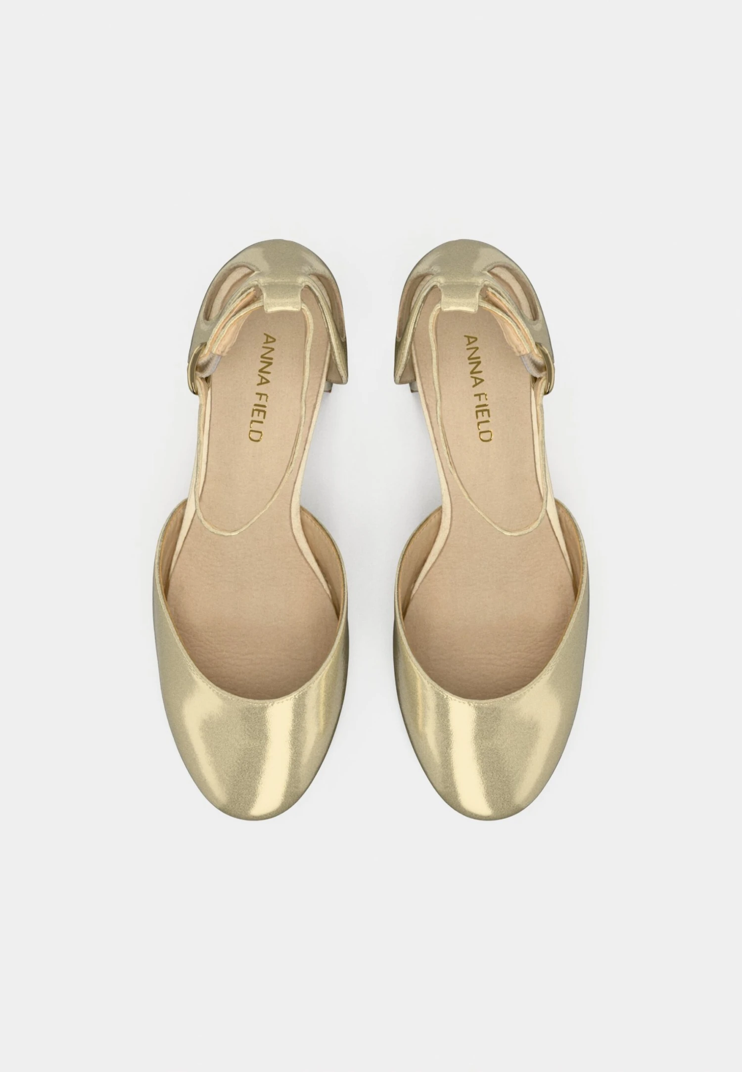 LEATHER - Classic Heels - Gold-coloured 5 LEATHER - Classic Heels - Gold-coloured - Image 5