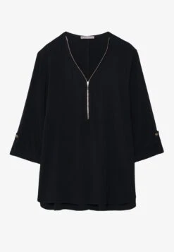 Anna Field ZIP TUNIC - Blouse - Black 9 Anna Field ZIP TUNIC - Blouse - Black -Fashion 8c5b2236fd9d4e8bbeb94b6f0694a65f