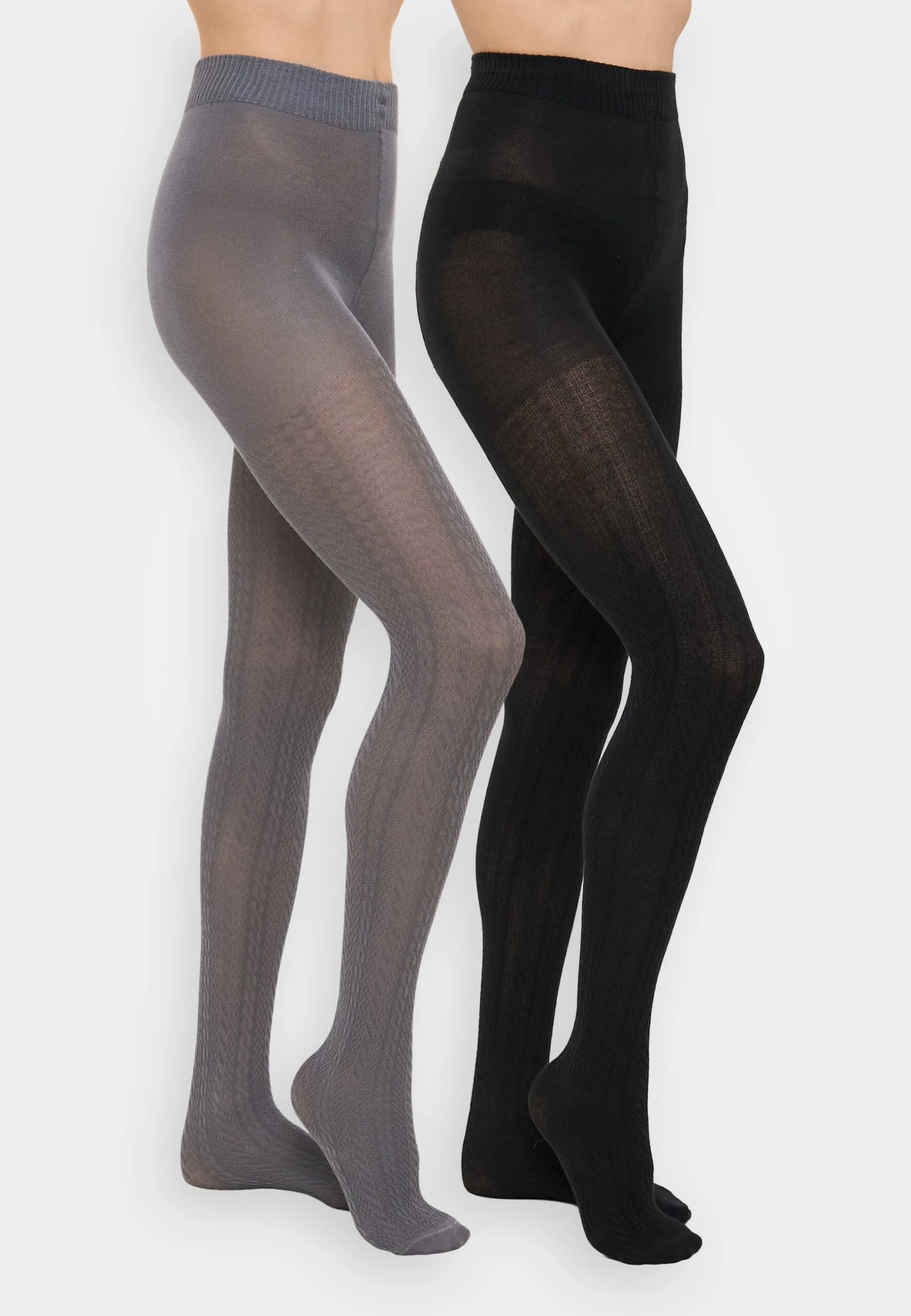 Anna Field SOFT MODAL BLEND CABLE KNIT TIGHTS 2 PACK - Tights - Black/bordeux 5 Anna Field SOFT MODAL BLEND CABLE KNIT TIGHTS 2 PACK - Tights - Black/bordeux - Image 5
