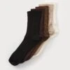 Anna Field 5 PACK - Socks - Dark Brown