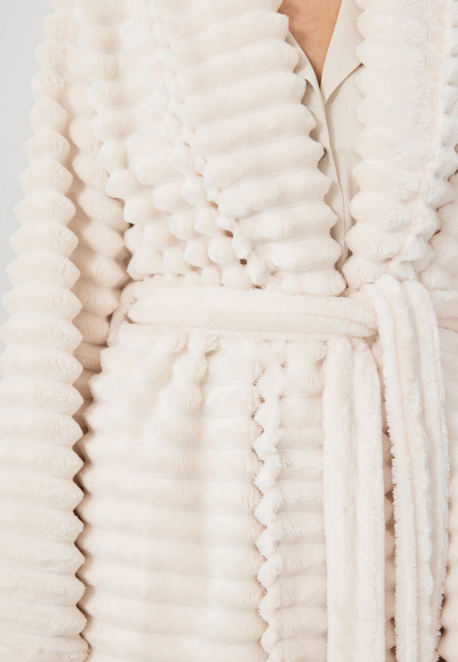 Anna Field Dressing Gown - Off White 5 Anna Field Dressing Gown - Off White - Image 5