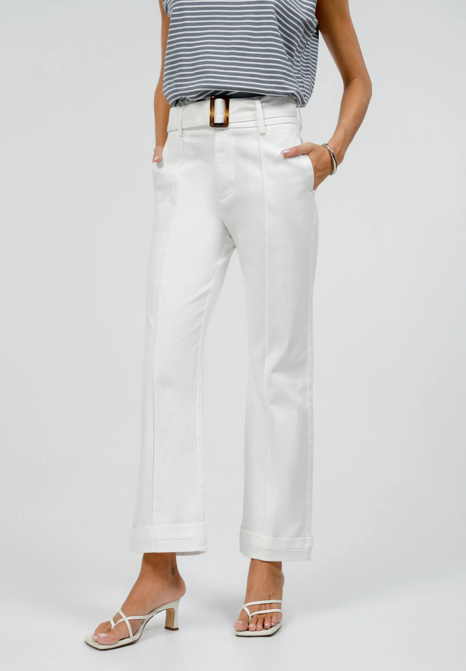 Straight Leg Jeans - Off White Wash 1 Straight Leg Jeans - Off White Wash