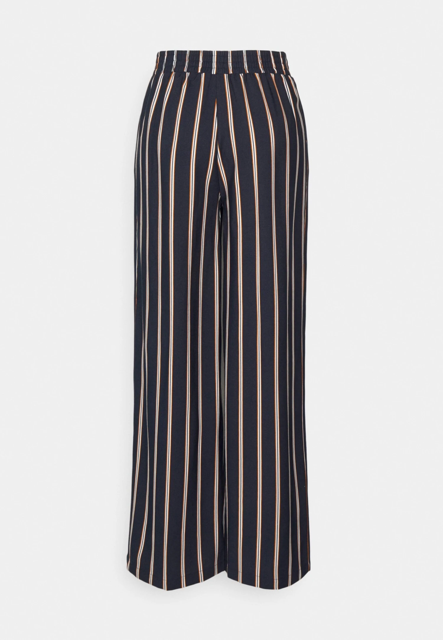 Anna Field Trousers - Dark Blue/Brown/White 1 Anna Field Trousers - Dark Blue/Brown/White