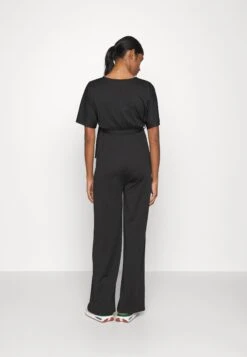 Short Sleeve Wrap Jumpsuit - Jumpsuit - Black -Fashion 916c9e2f7b054f20aa7ff4ca0c540e4f