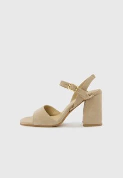 Anna Field LEATHER - High Heeled Sandals - Beige