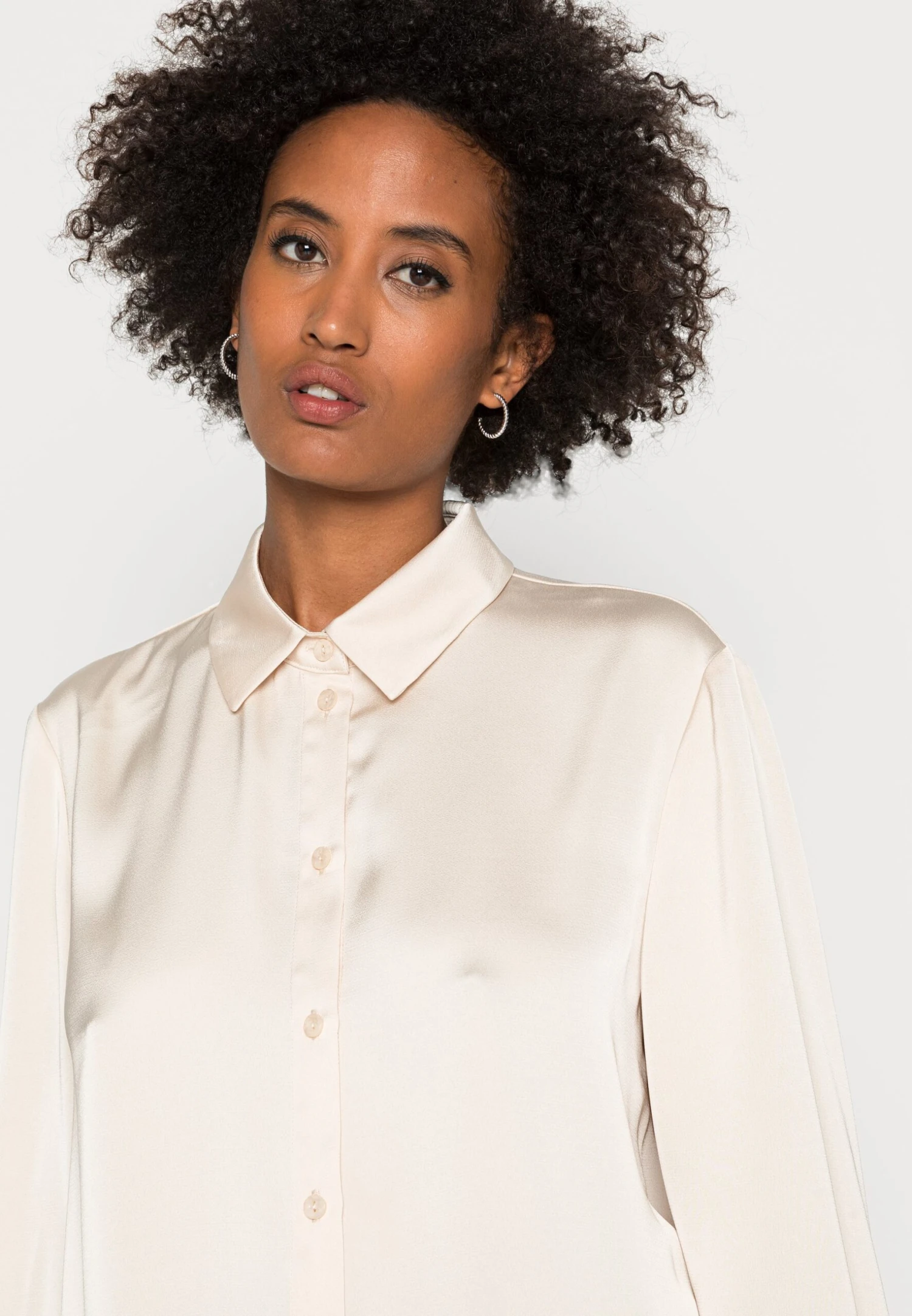 Anna Field Button-Down Blouse - Nude 5 Anna Field Button-Down Blouse - Nude - Image 5