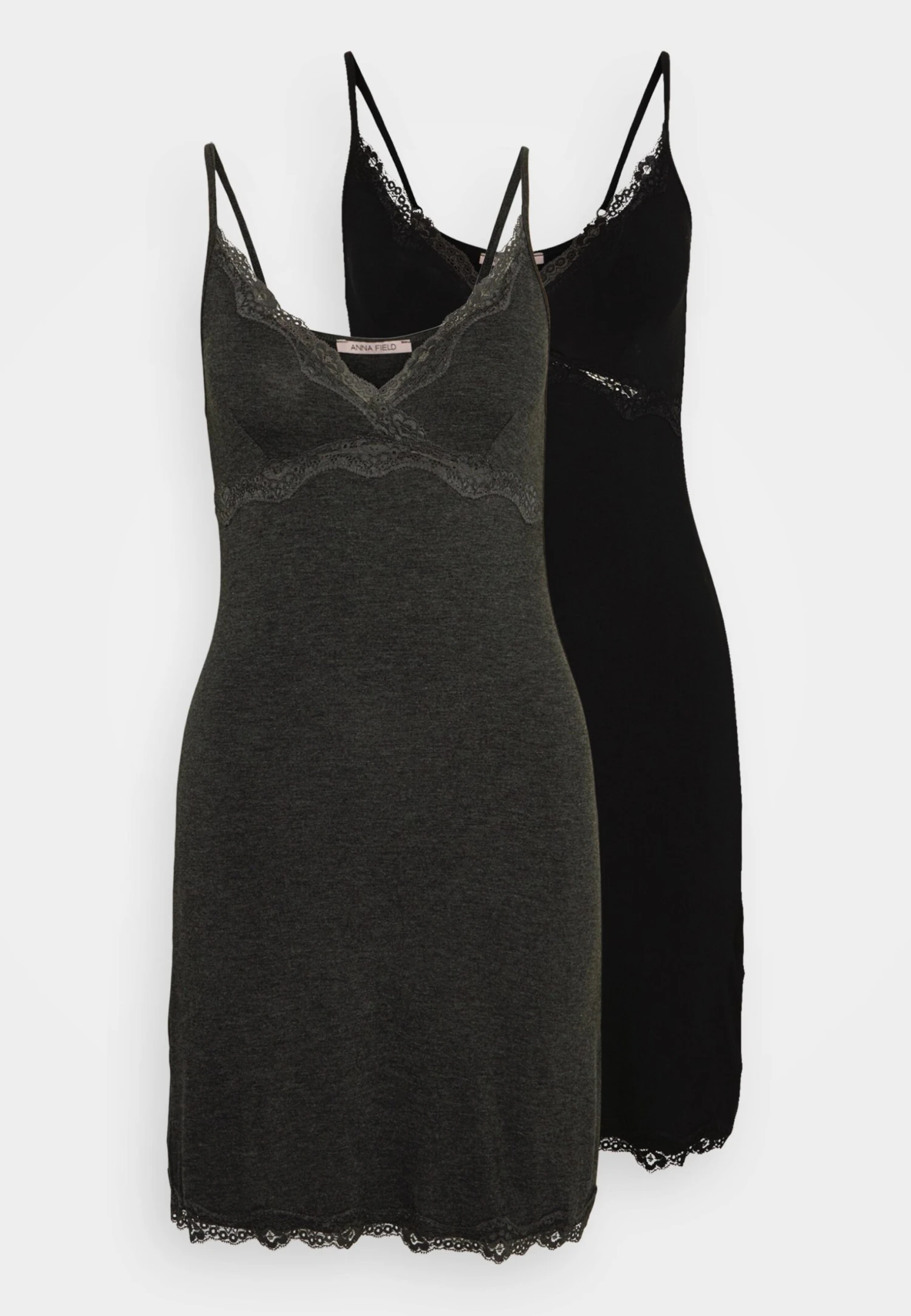 Anna Field 2 Pack - Nightie - Black/Grey 5 Anna Field 2 Pack - Nightie - Black/Grey - Image 5