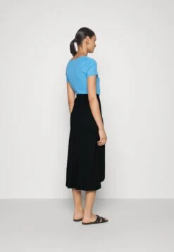 Anna Field Basic Wrap Over Midi Skirt- A-Line Skirt - Black -Fashion 9580a1d9a4ef4a1194e83a5999c45651