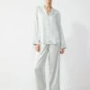Anna Field Pyjama Set - White,light Grey