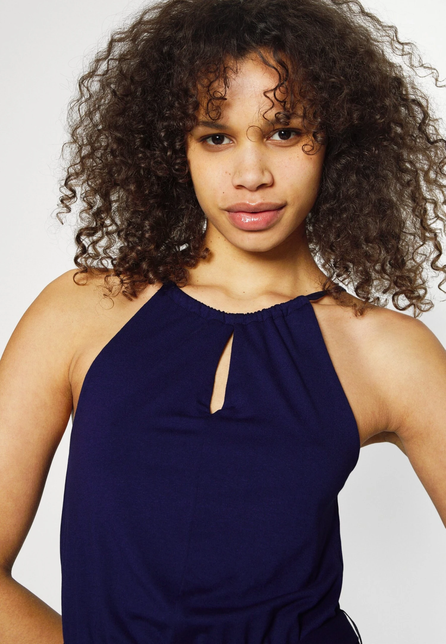 Jersey Dress - Dark Blue 4 Jersey Dress - Dark Blue - Image 4