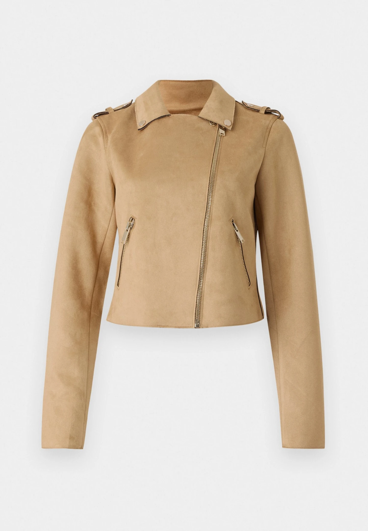 Anna Field Faux Leather Jacket - Beige 5 Anna Field Faux Leather Jacket - Beige - Image 5