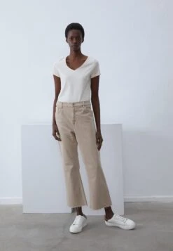 Anna Field 3 PACK - Basic T-shirt - Off-white/beige/red