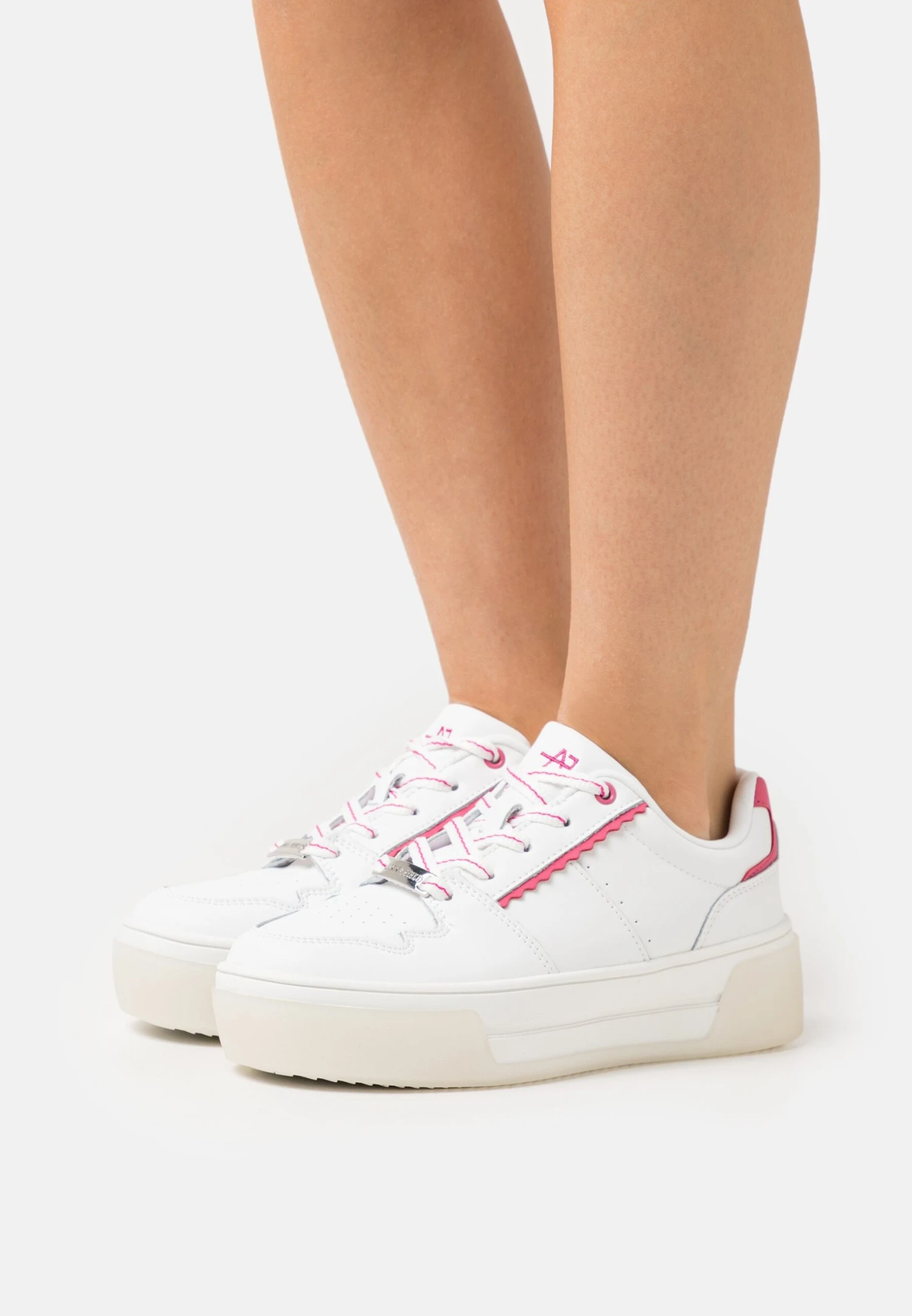 Anna Field Leather - Trainers - White/Pink 1 Anna Field Leather - Trainers - White/Pink