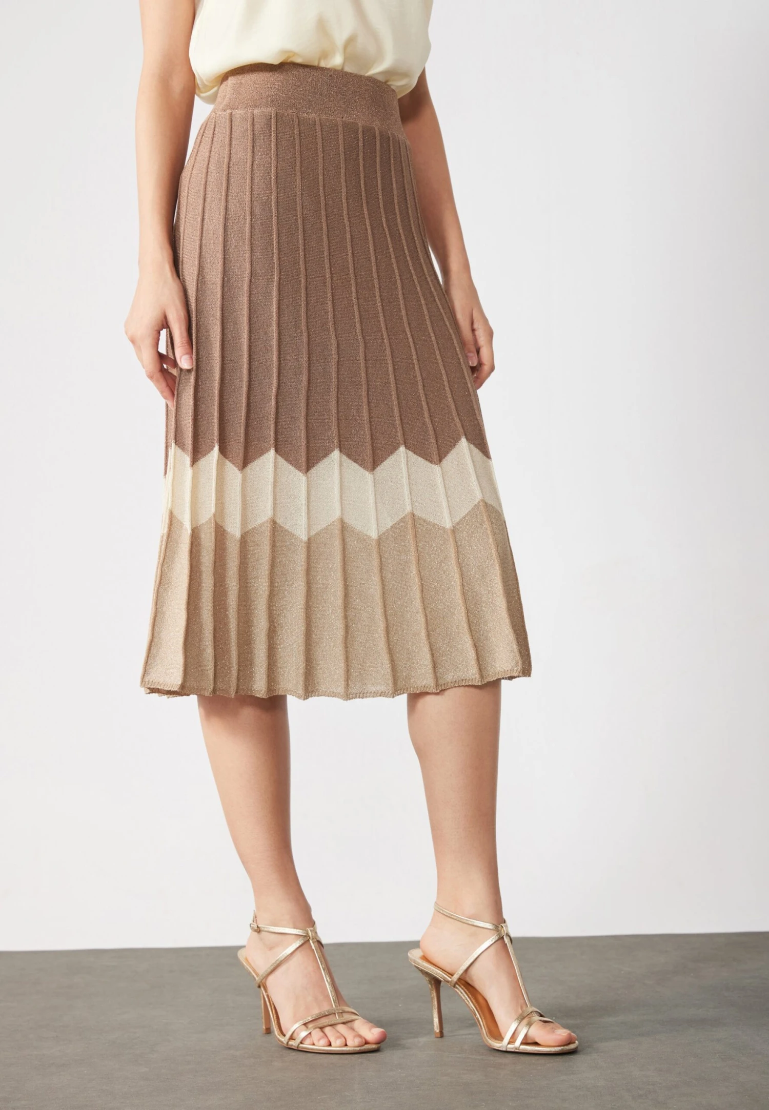 Anna Field KNITTED SKIRT - A-line Skirt - Beige 1 Anna Field KNITTED SKIRT - A-line Skirt - Beige