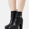 Anna Field Platform Ankle Boots - Black