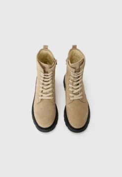 LEATHER - Lace-up Ankle Boots - Beige 10 LEATHER - Lace-up Ankle Boots - Beige -Fashion a0b65d6b13c44633aac35d9becf1fe7c