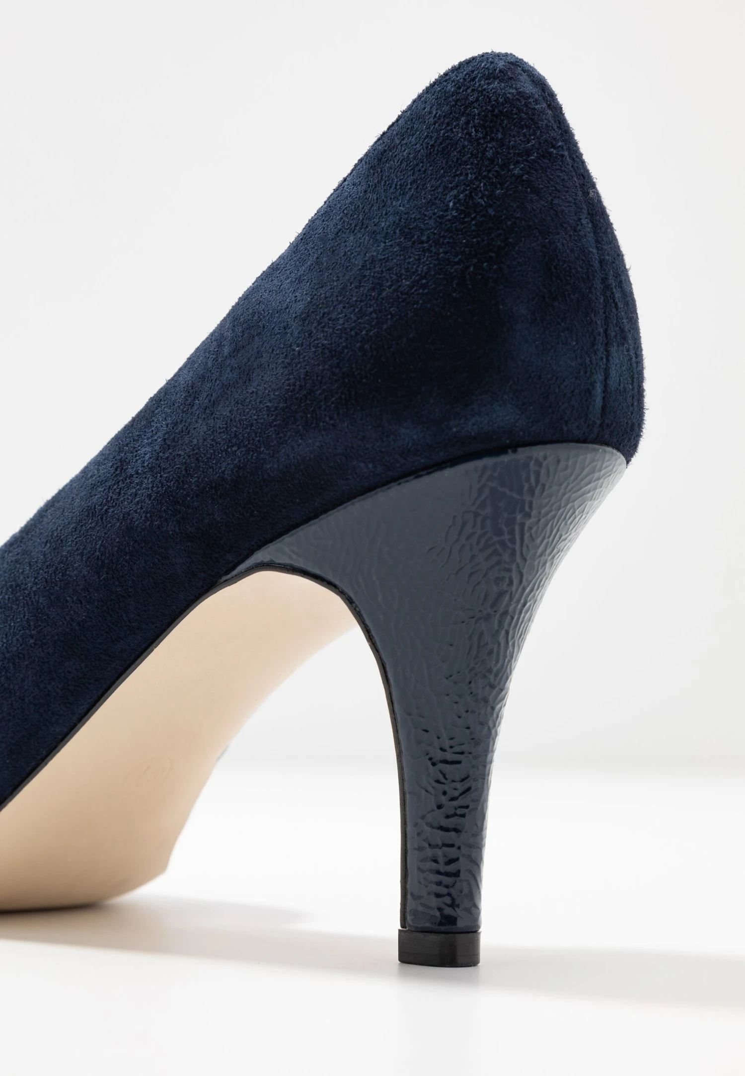Leather - Classic Heels - Dark Blue 3 Leather - Classic Heels - Dark Blue - Image 3