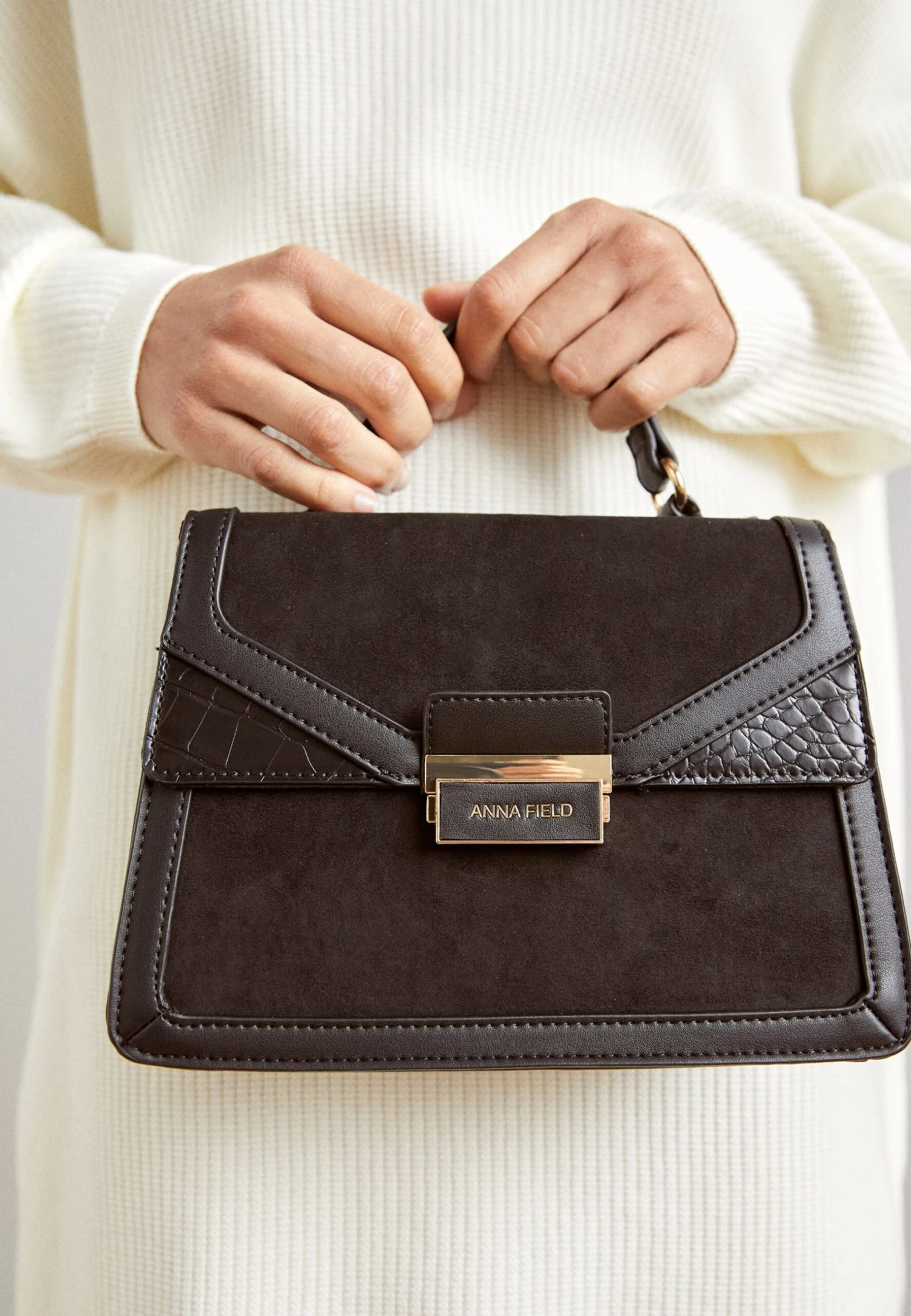 Anna Field Handbag - Black/Black 2 Anna Field Handbag - Black/Black - Image 2