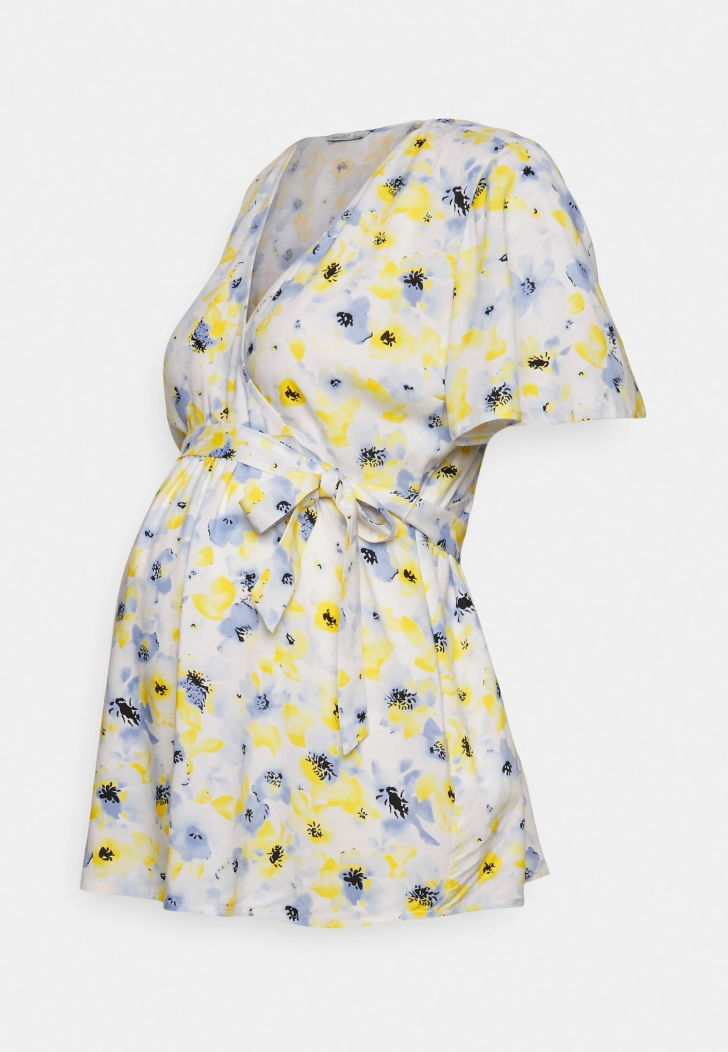 Blouse - White/Light Blue 4 Blouse - White/Light Blue - Image 4