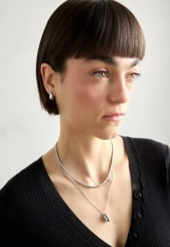 Anna Field SET - Earrings - Silver-coloured