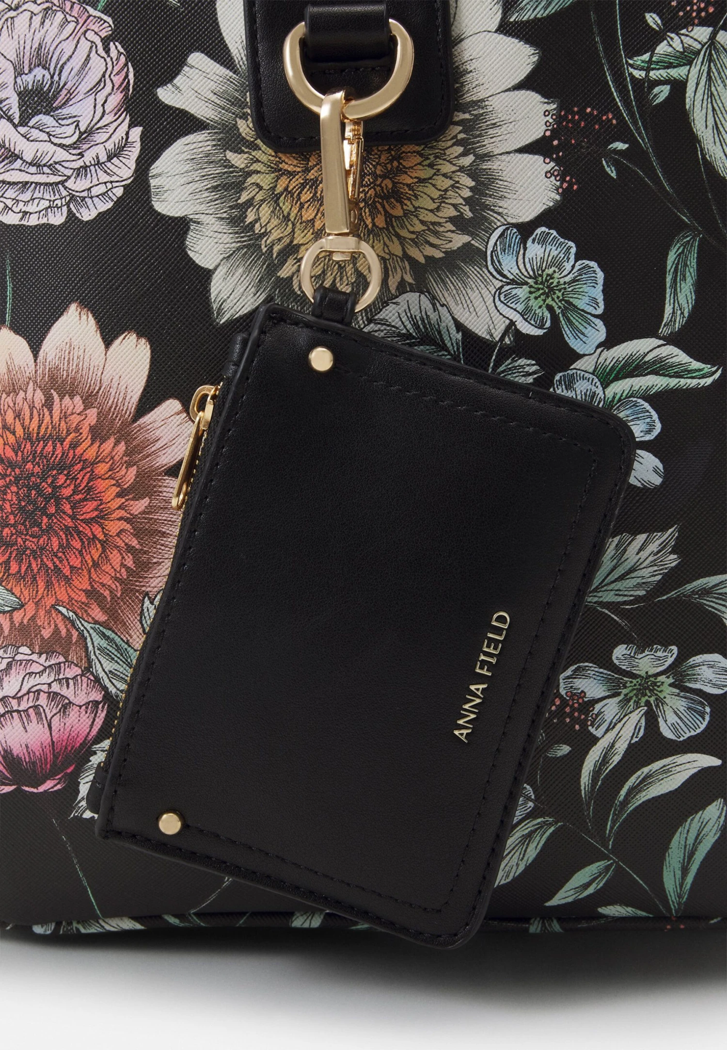 Anna Field Weekend Bag - Black/green 5 Anna Field Weekend Bag - Black/green - Image 5