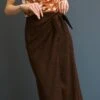 Anna Field A-Line Skirt - Brown