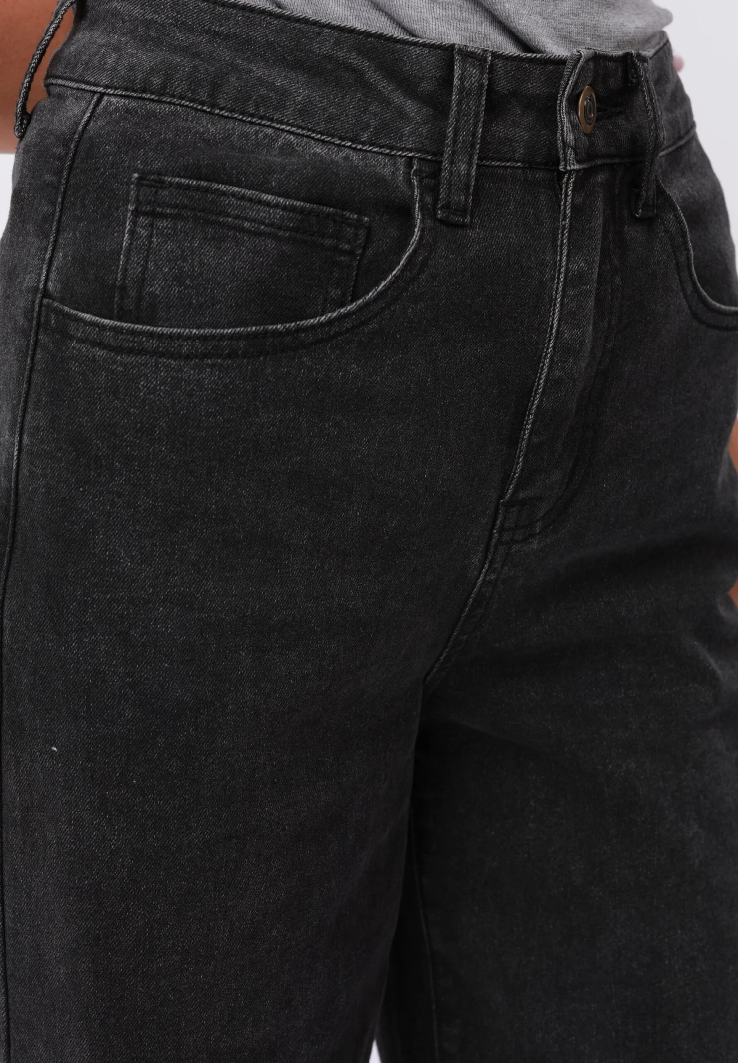 Flared Jeans - Washed Black 5 Flared Jeans - Washed Black - Image 5