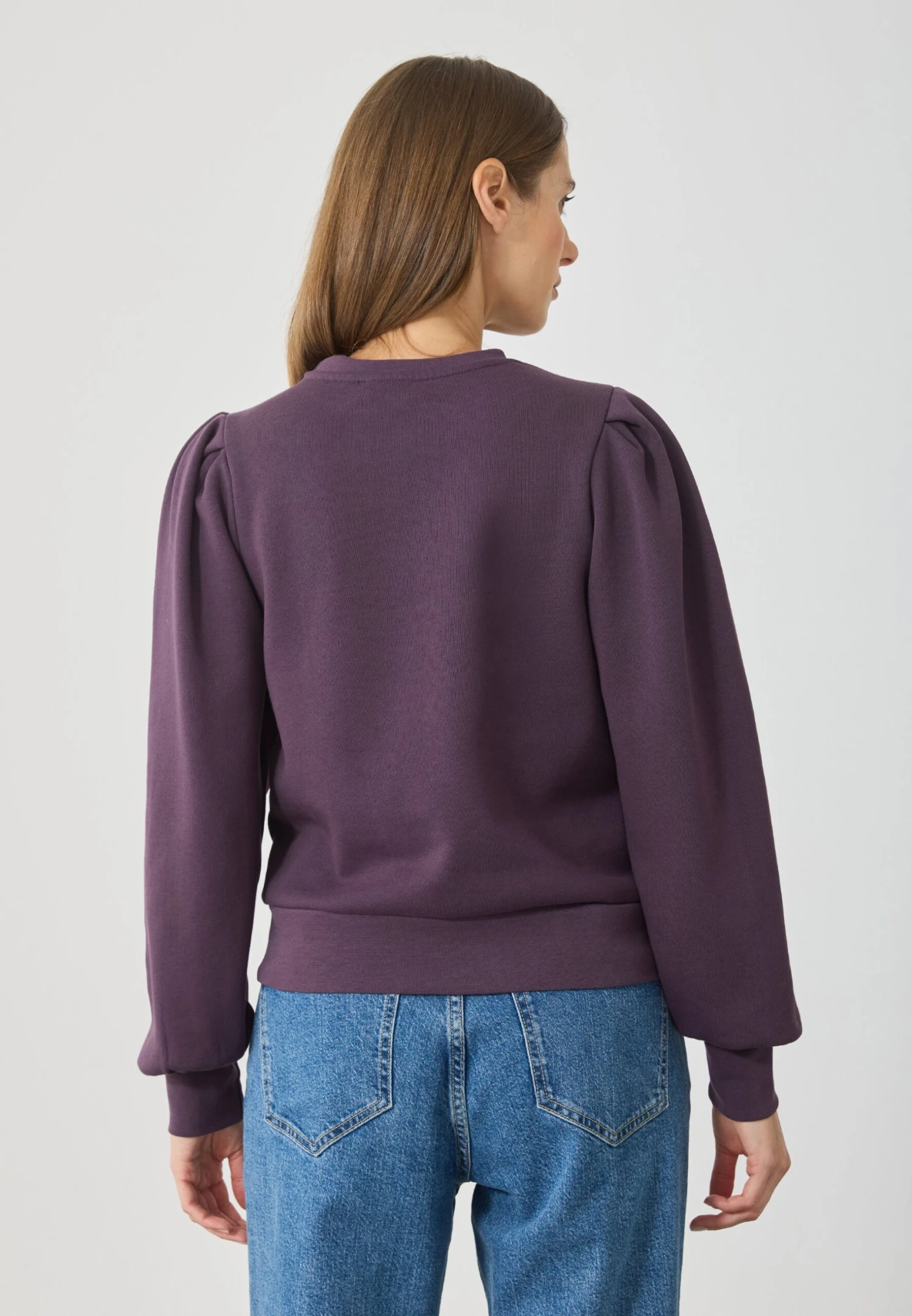 Anna Field Sweatshirt - Dark Purple 3 Anna Field Sweatshirt - Dark Purple - Image 3
