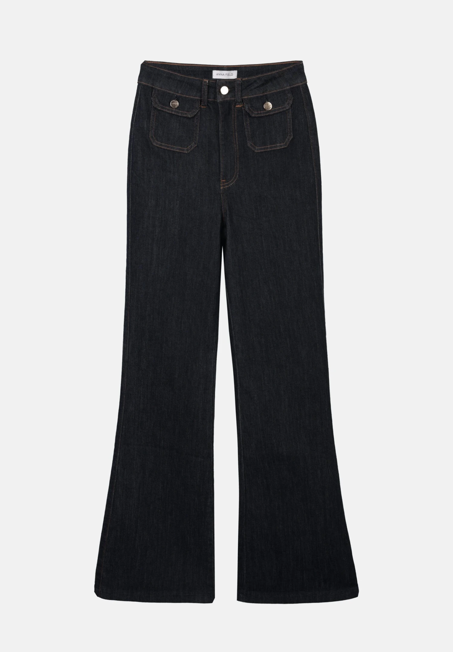 Flared Jeans - Raw Denim 4 Flared Jeans - Raw Denim - Image 4