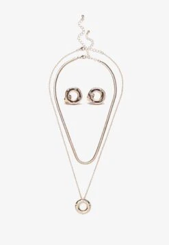 Anna Field 3 PACK - Earrings - Shiny Gold-coloured