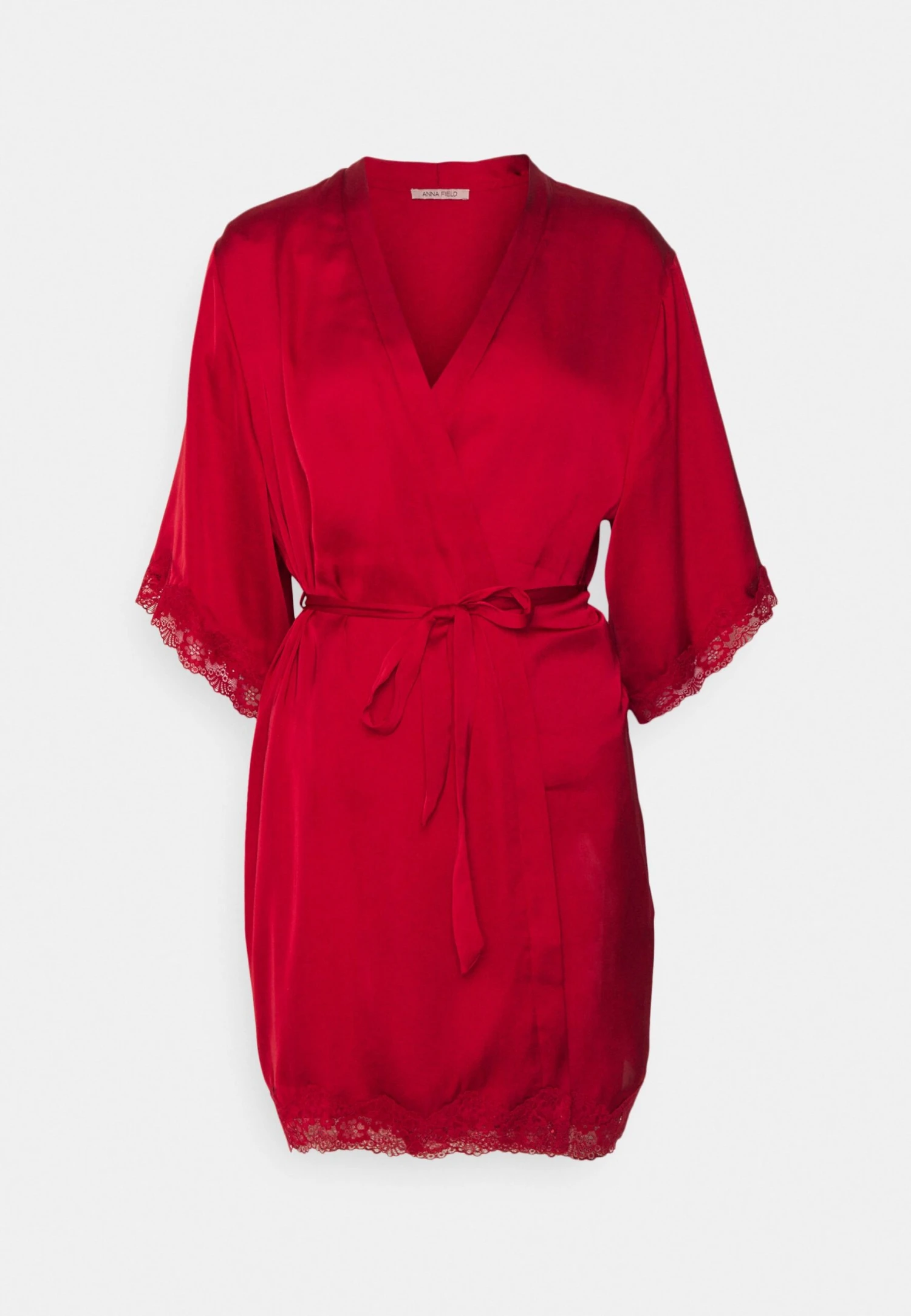 Anna Field Dressing Gown - Red 4 Anna Field Dressing Gown - Red - Image 4