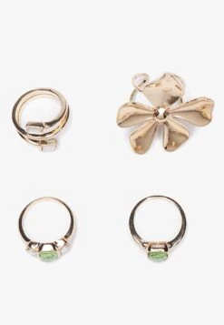 Anna Field 4 PACK - Ring - Gold-coloured -Fashion b0e9b02d40b448c59f4abb572a4ed816