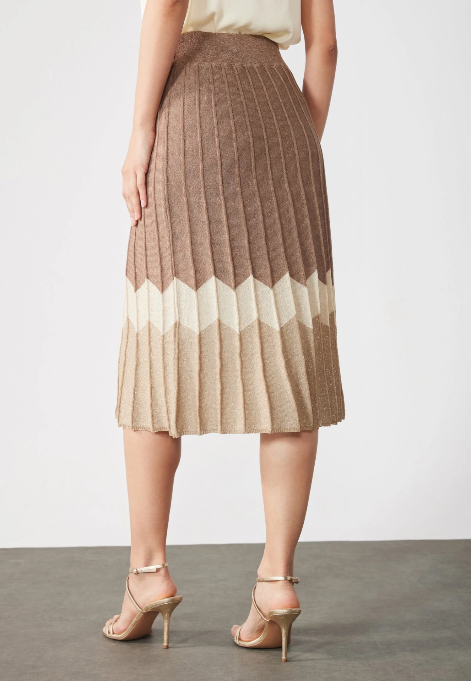 Anna Field KNITTED SKIRT - A-line Skirt - Beige 3 Anna Field KNITTED SKIRT - A-line Skirt - Beige - Image 3