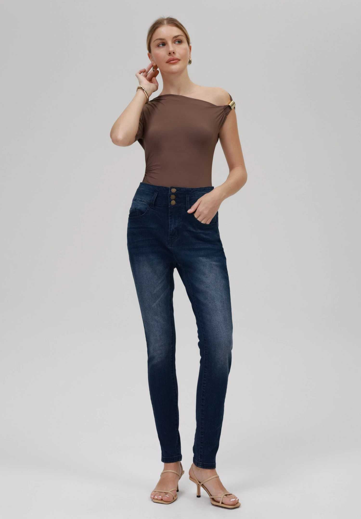 Jeans Skinny Fit - Dark Blue Wash 2 Jeans Skinny Fit - Dark Blue Wash - Image 2