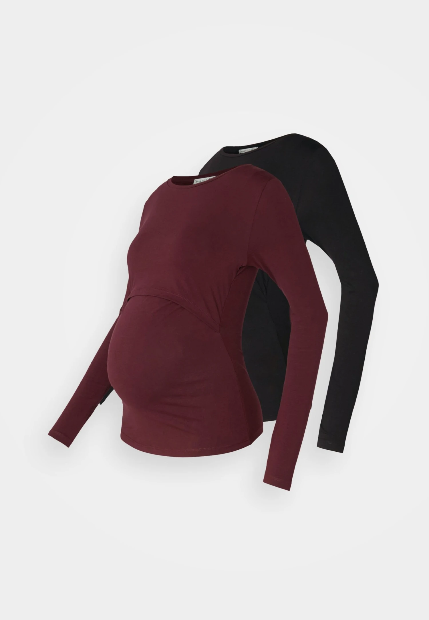 NURSING LONG SLEEVE TOP 2 PACK - Long Sleeved Top - Black/bordeaux 6 NURSING LONG SLEEVE TOP 2 PACK - Long Sleeved Top - Black/bordeaux - Image 6