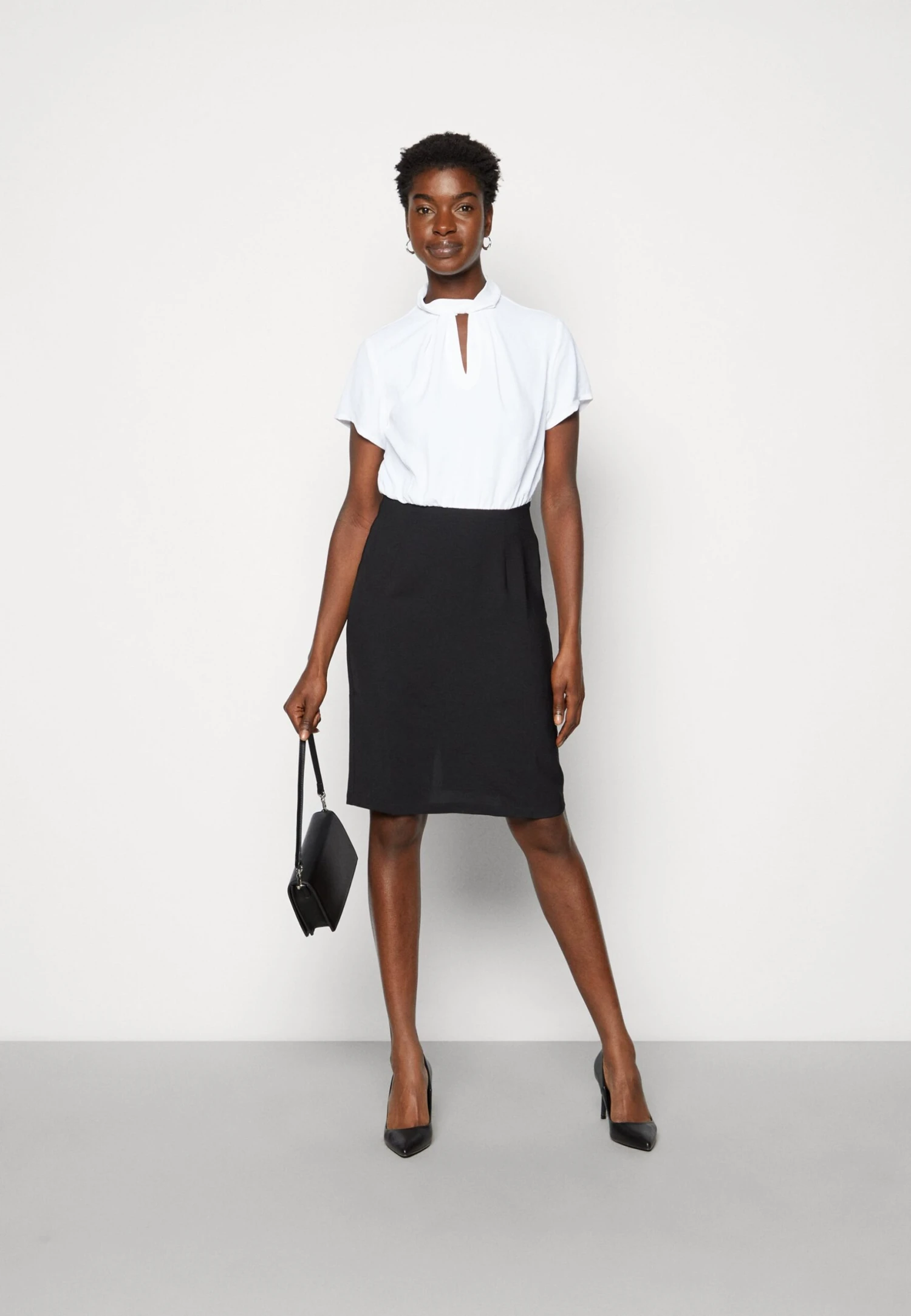 Anna Field Shift Dress - Black/White 2 Anna Field Shift Dress - Black/White - Image 2