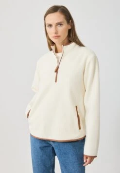Anna Field Fleece Jumper - Off-white