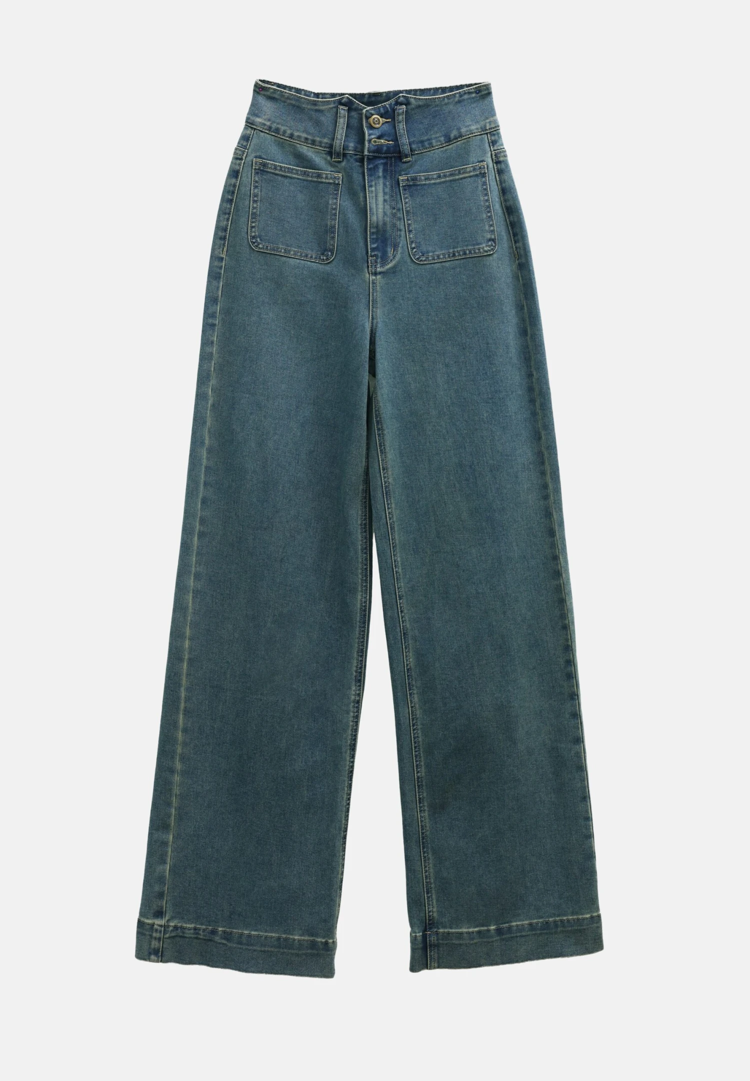 Flared Jeans - Blue Wash 4 Flared Jeans - Blue Wash - Image 4