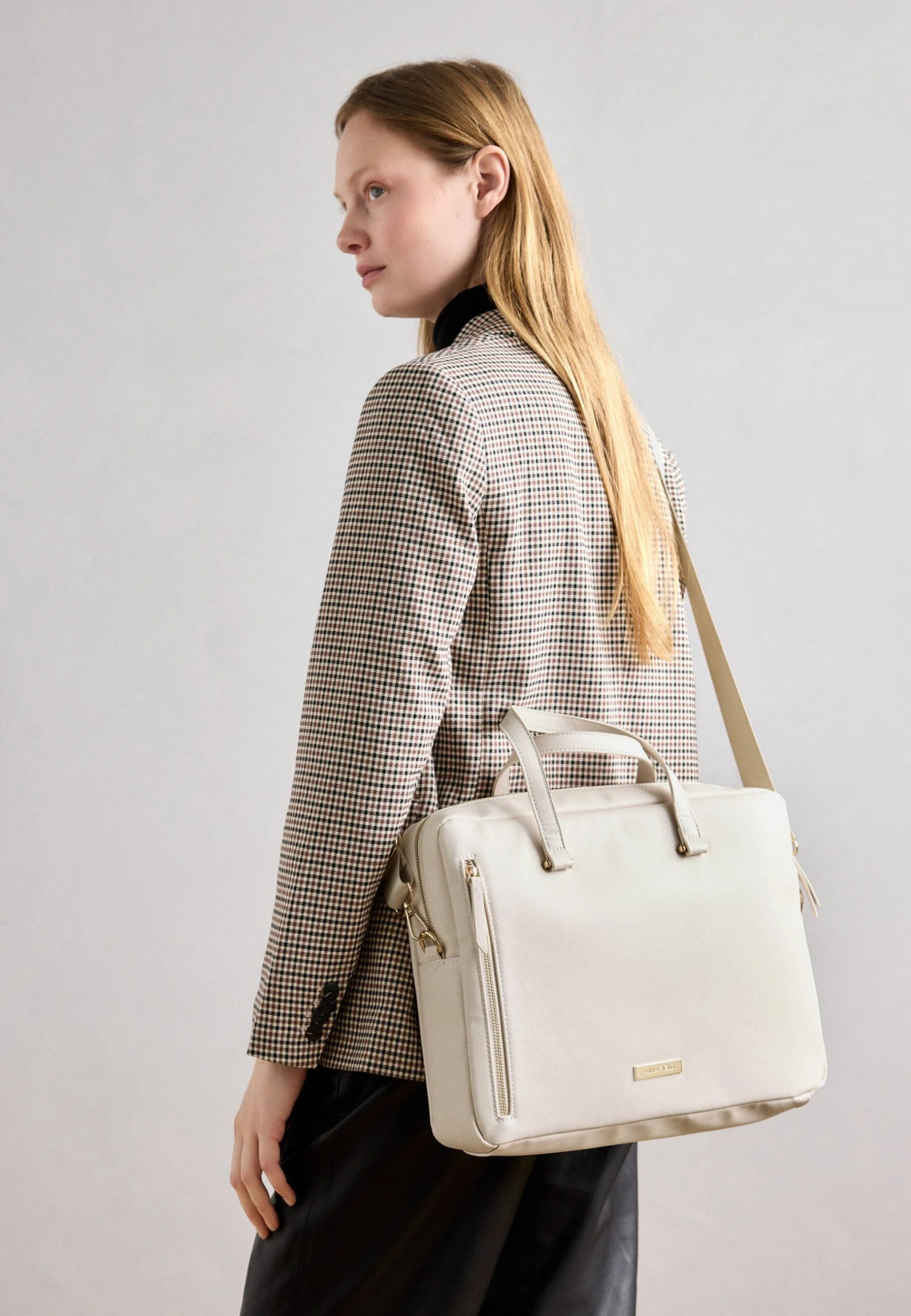 Anna Field Laptop Bag - Nude 2 Anna Field Laptop Bag - Nude - Image 2